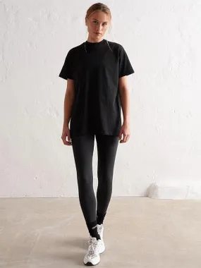 UltraSoftBrushedInterior Black Boyfriend T-Shirt