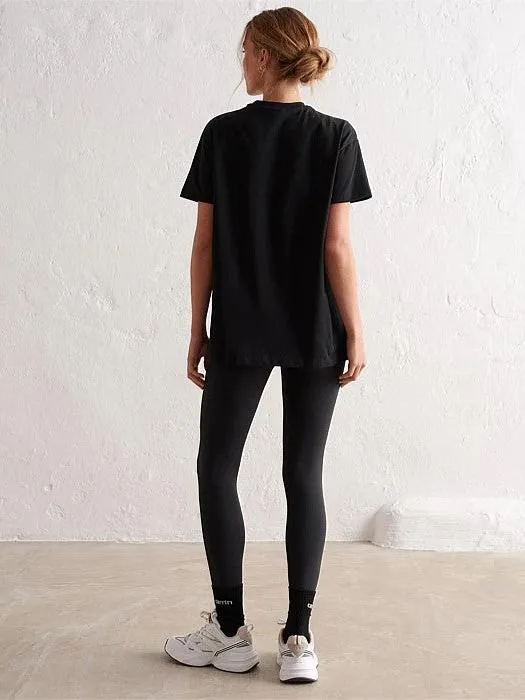 Smart Casual Casual Chic Wear Black Boyfriend T-Shirt