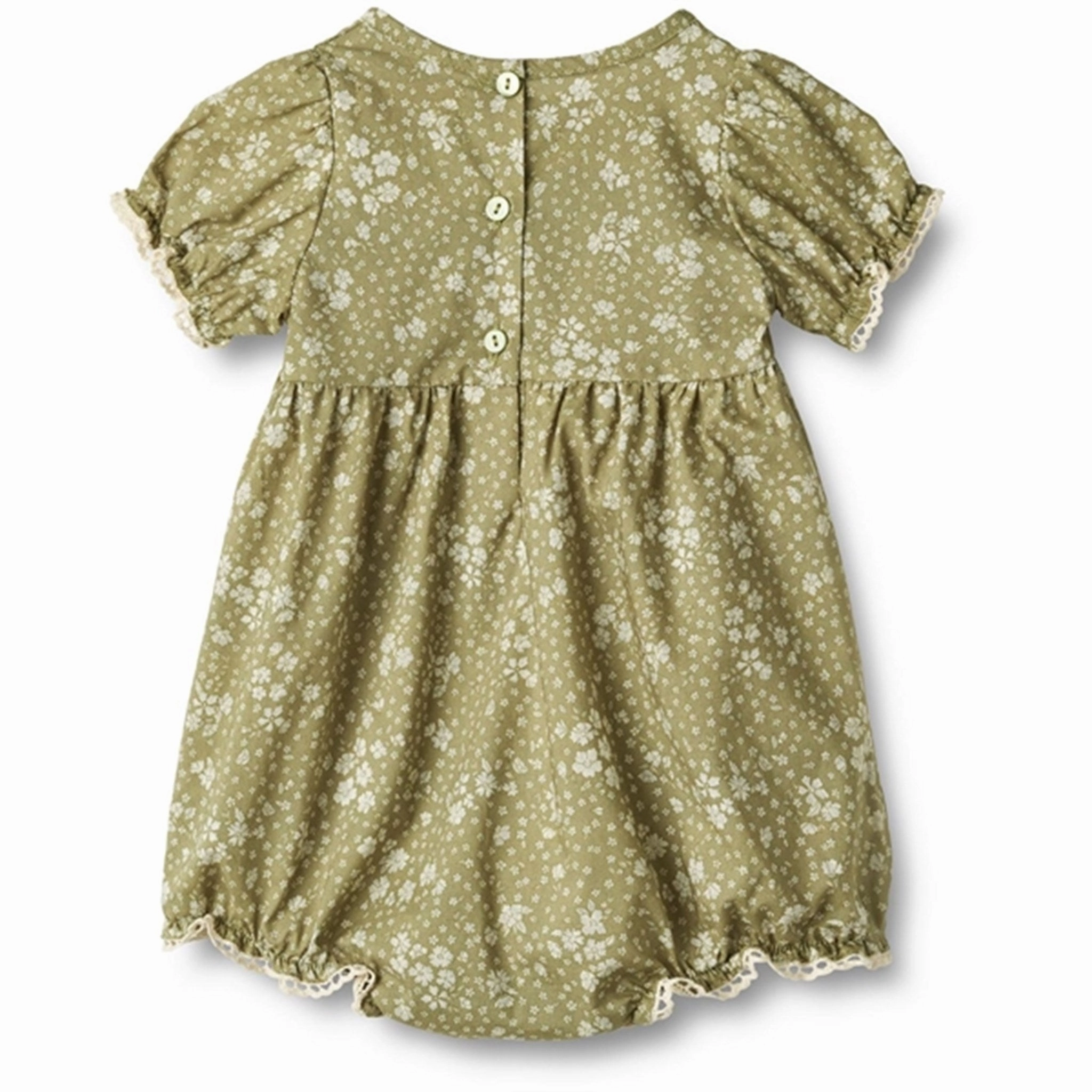 Bold Youth Wheat Green Flowers Romper Vigga