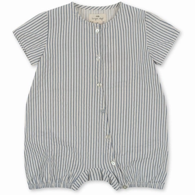 Relaxed Indoor Bold Youth Konges Sl?jd Stripe Bluie Ace Romper