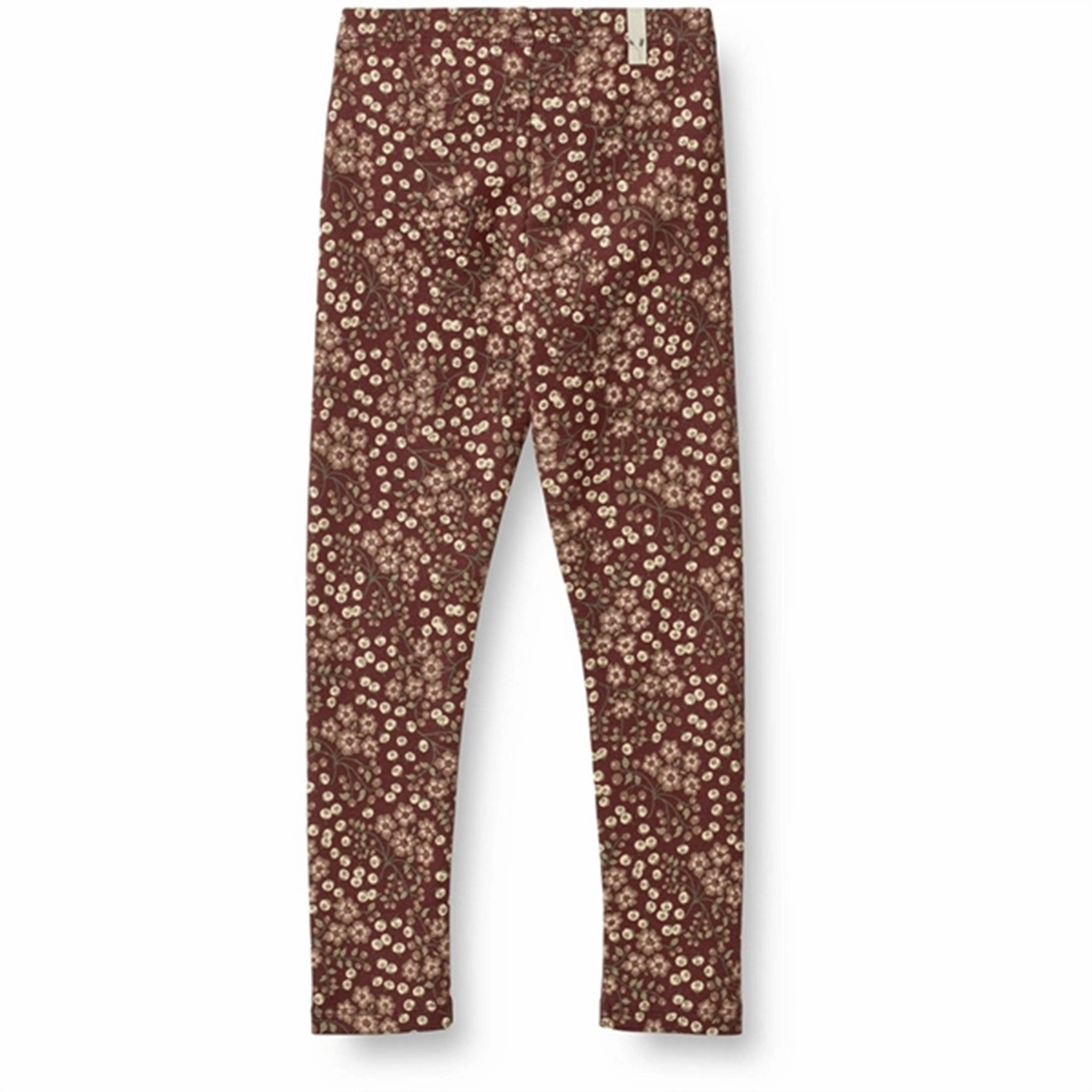Four Way Stretch Fabric High Waist Unisex Style Wheat Aubergine Berries Jersey Leggings Jules