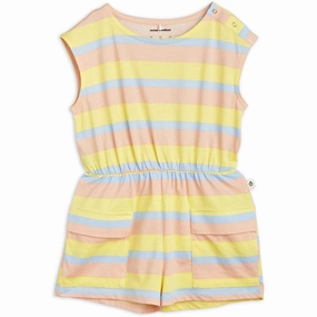 Mini Rodini Pastel Stripe Summersuit Multi Premium Kids Retro Model