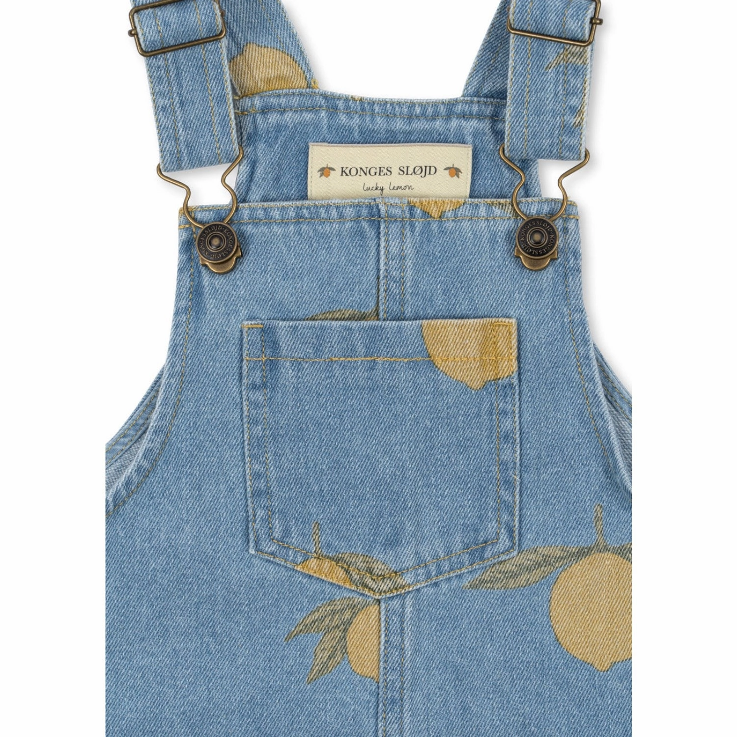 Konges Sl?jd Lemon Denim Magot Overalls Gots Sporty Look