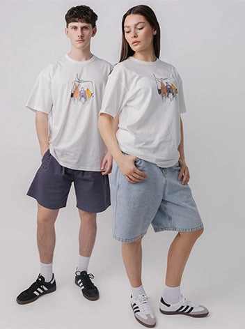 Casual Essential Wear Ski Lift Graphic Tee