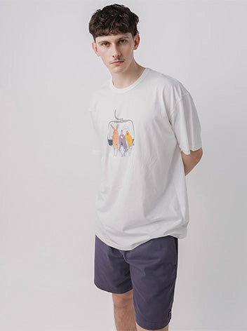 Chic Look Stylish piece Ski Lift Graphic Tee