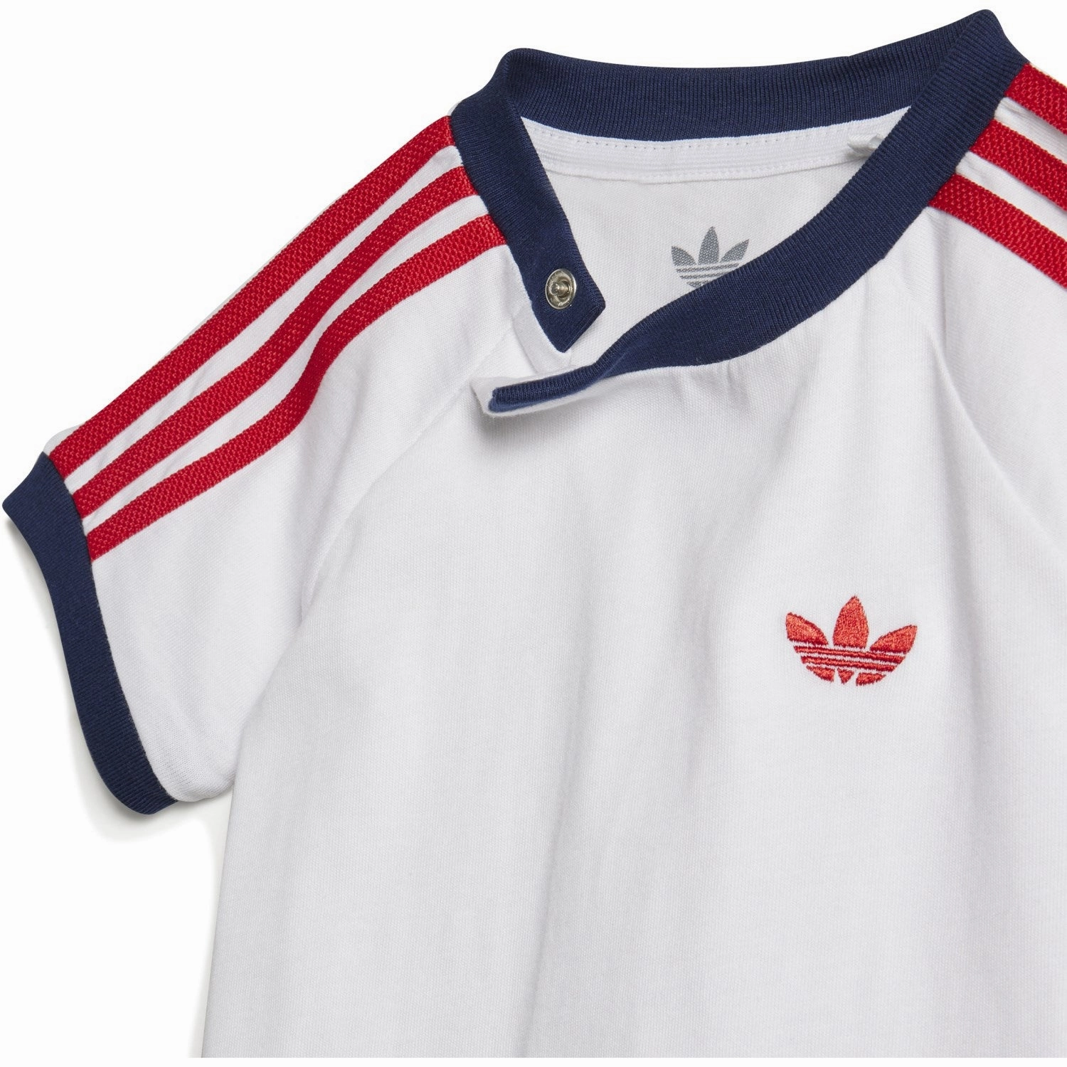 AntiOdorTechnology adidas Originals Medium Blue Denim/White Denim Tee Set