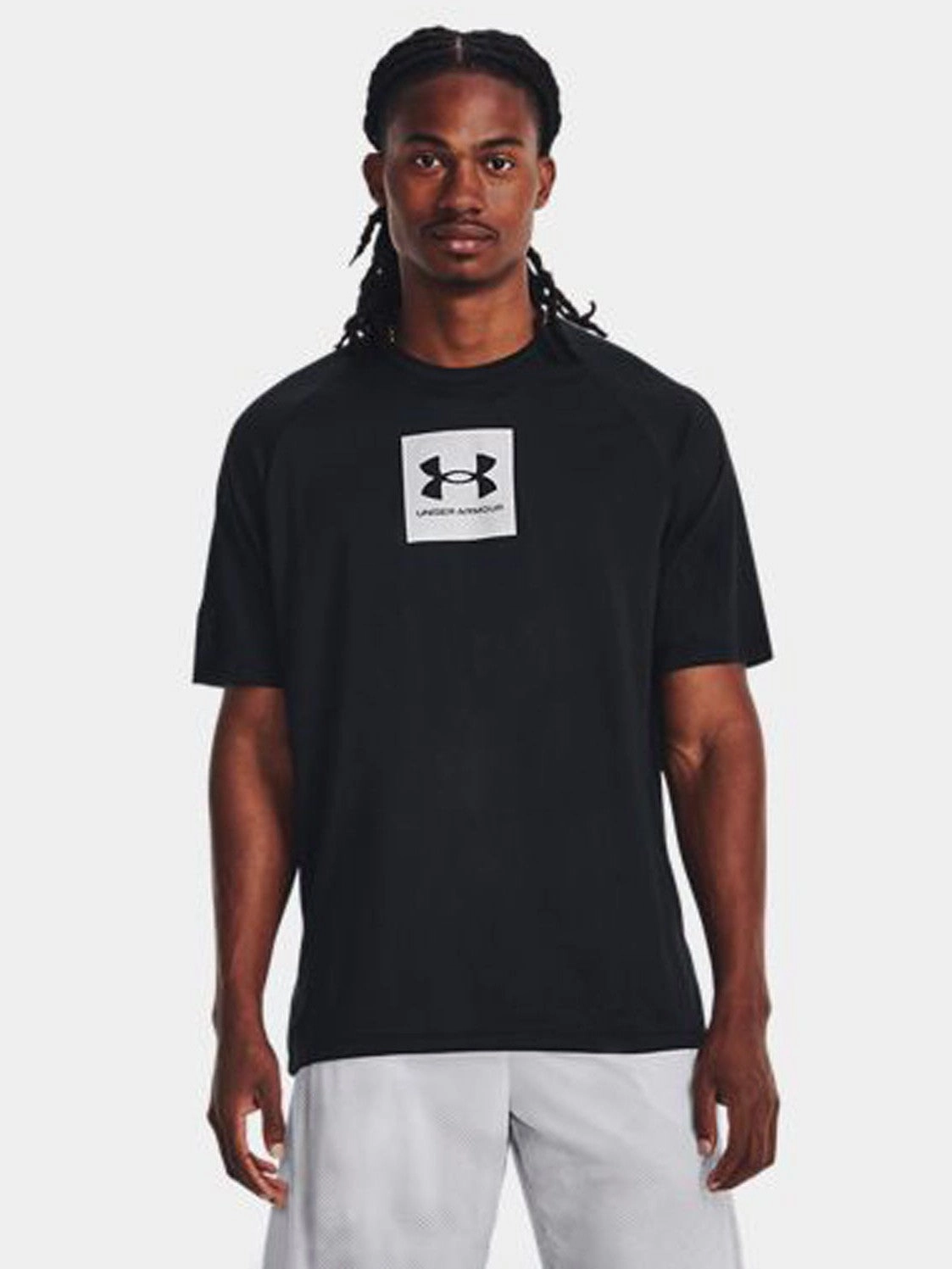 Active Trend polo neck Tech Print Fill Short Sleeve