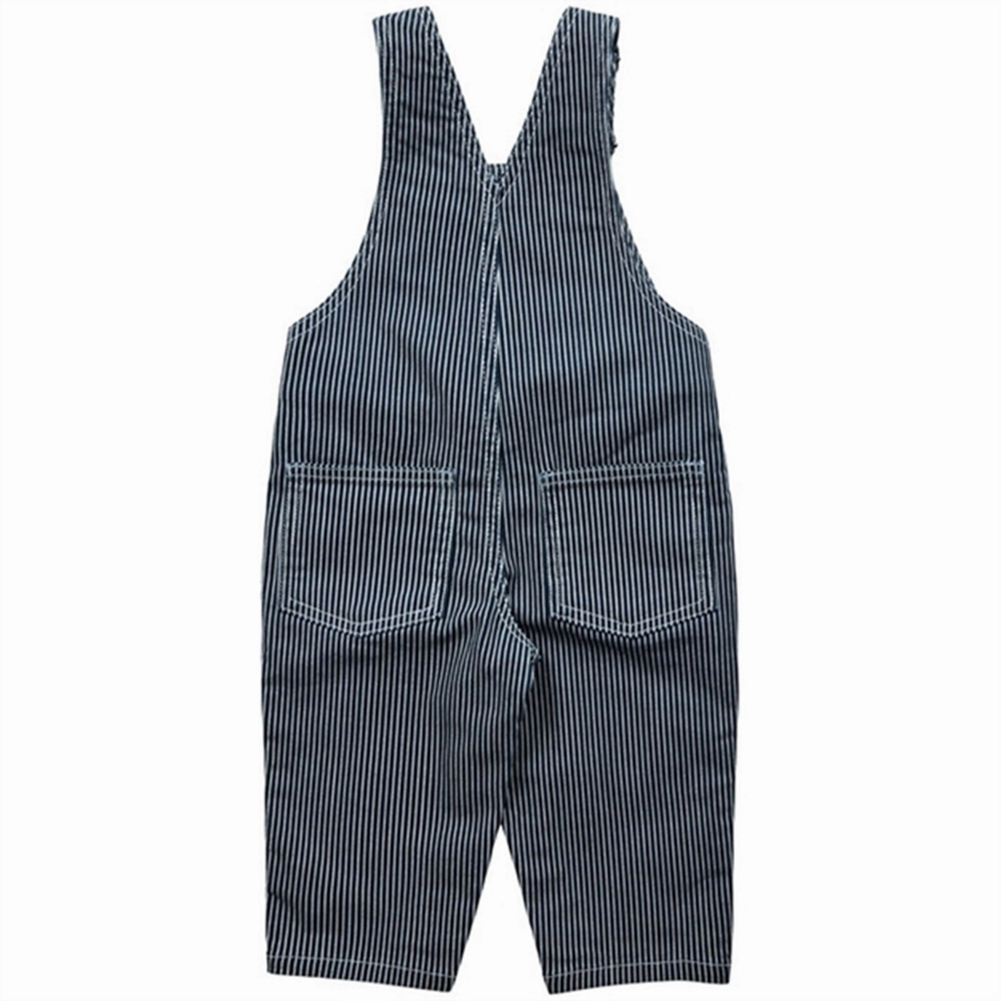 Sofie Schnoor Blue Striped Overall Flexible Knee Articulation Sporty Comfort