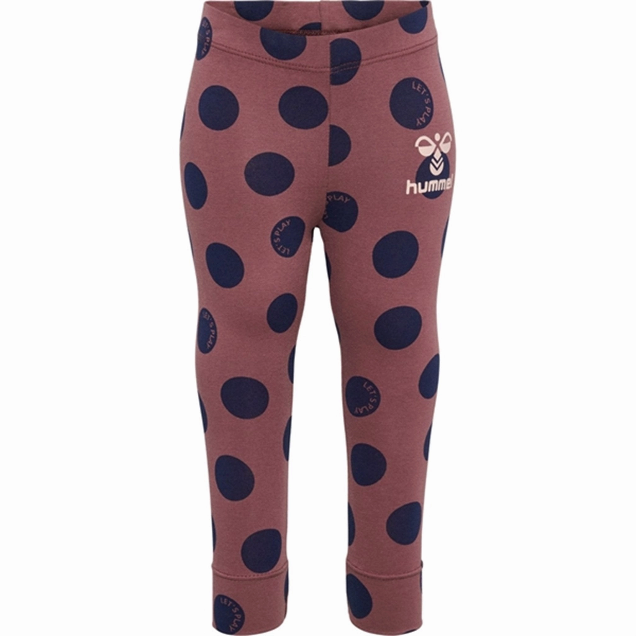 Light and Breathable Hummel Rose Brown Dotty Leggings