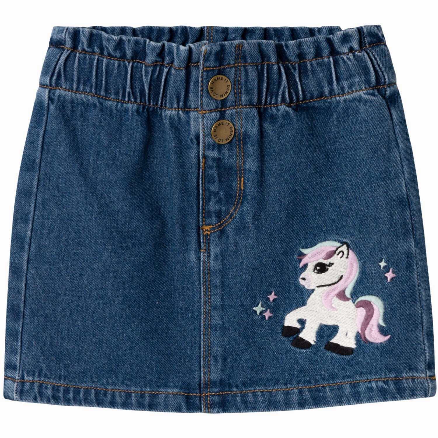 premium fabric Name It Dark Blue Denim Sienna Denim Skirt