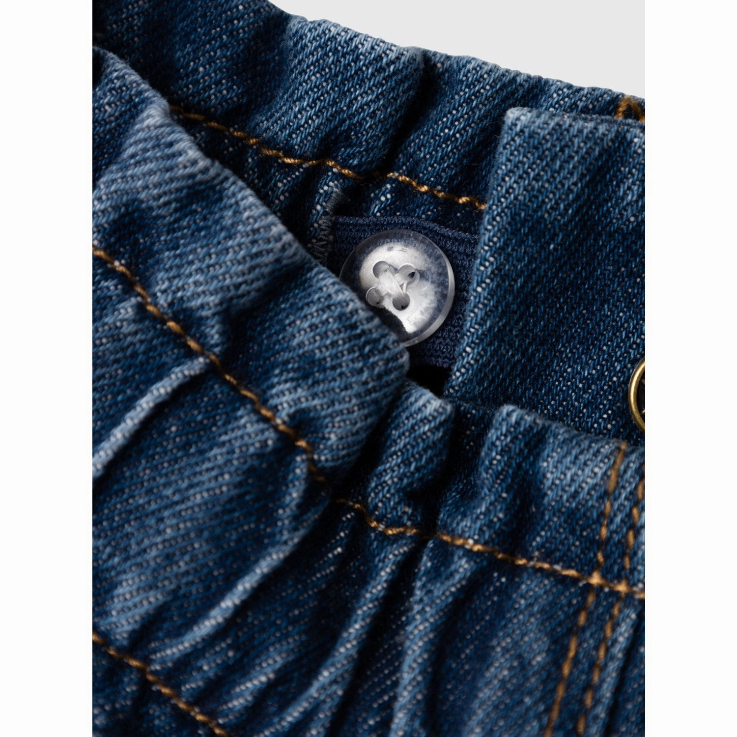 Name It Dark Blue Denim Sienna Denim Skirt lace accents