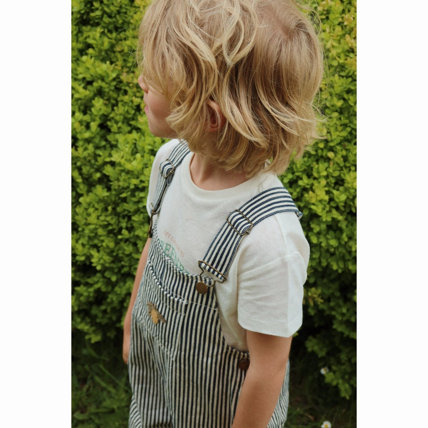 TearResistantMaterial Elastic Free Cuffs Konges Sl?jd Naval Stripe Fender Overalls Gots