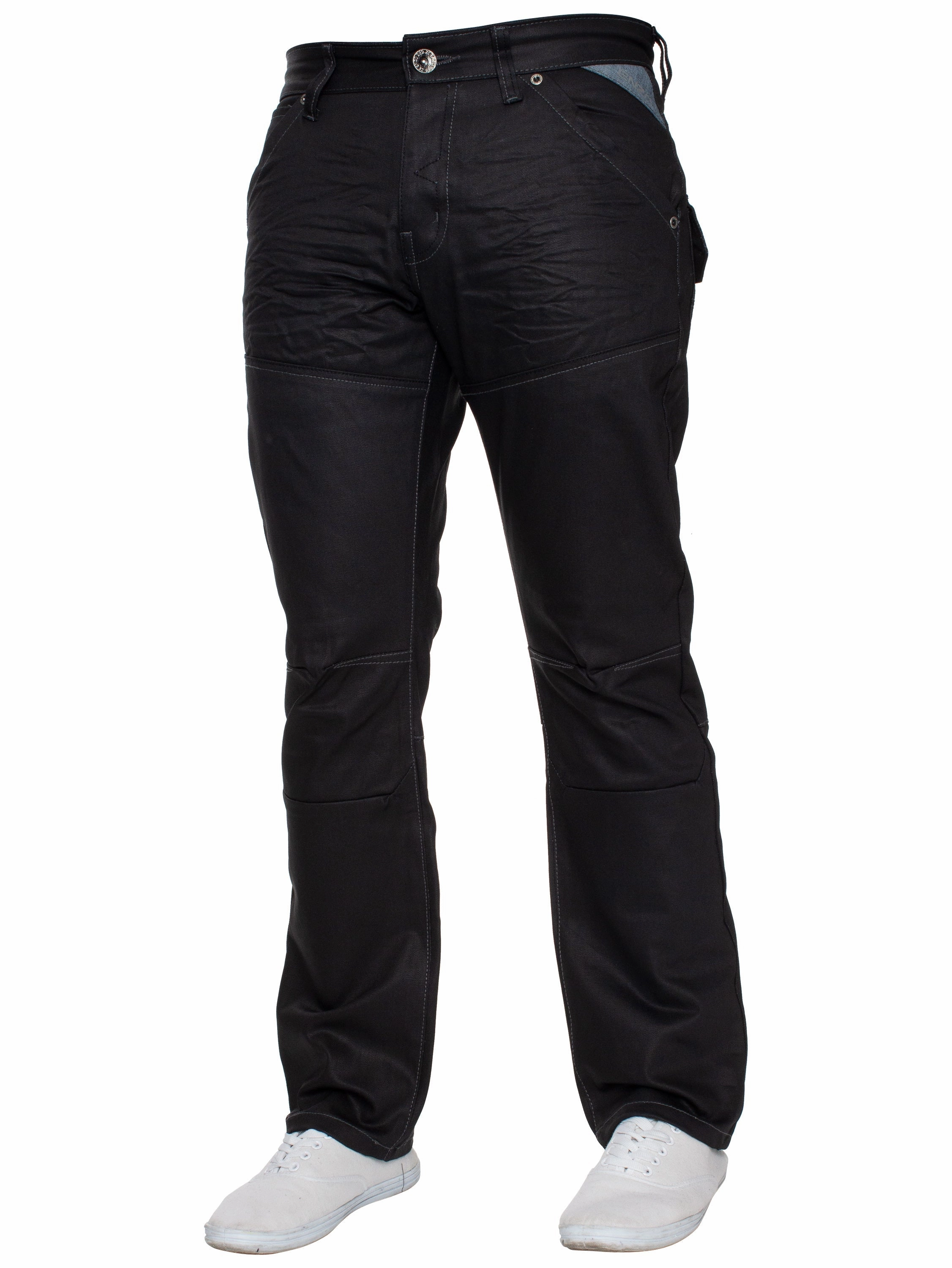 Enzo | Mens Miguel Straight Leg Denim Jeans Compact Pack Water-resistant