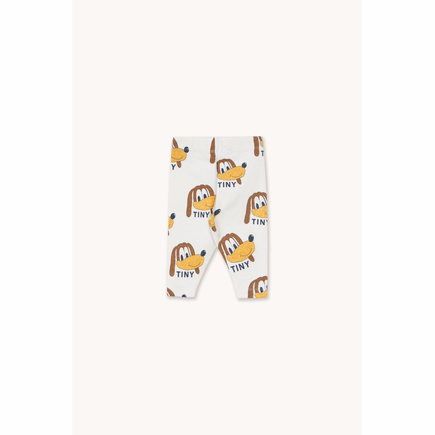 TinyCottons Off-White Dogs Rib Baby Leggings Functional Fit Fashion Forward