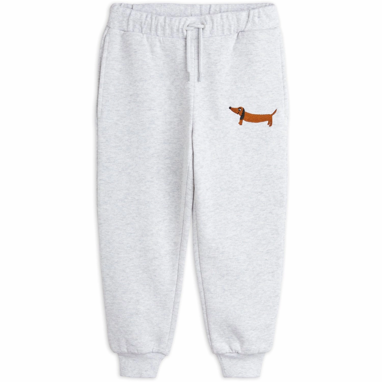 Mini Rodini Grey Melange Dog Emb Sweatpants accessory venue