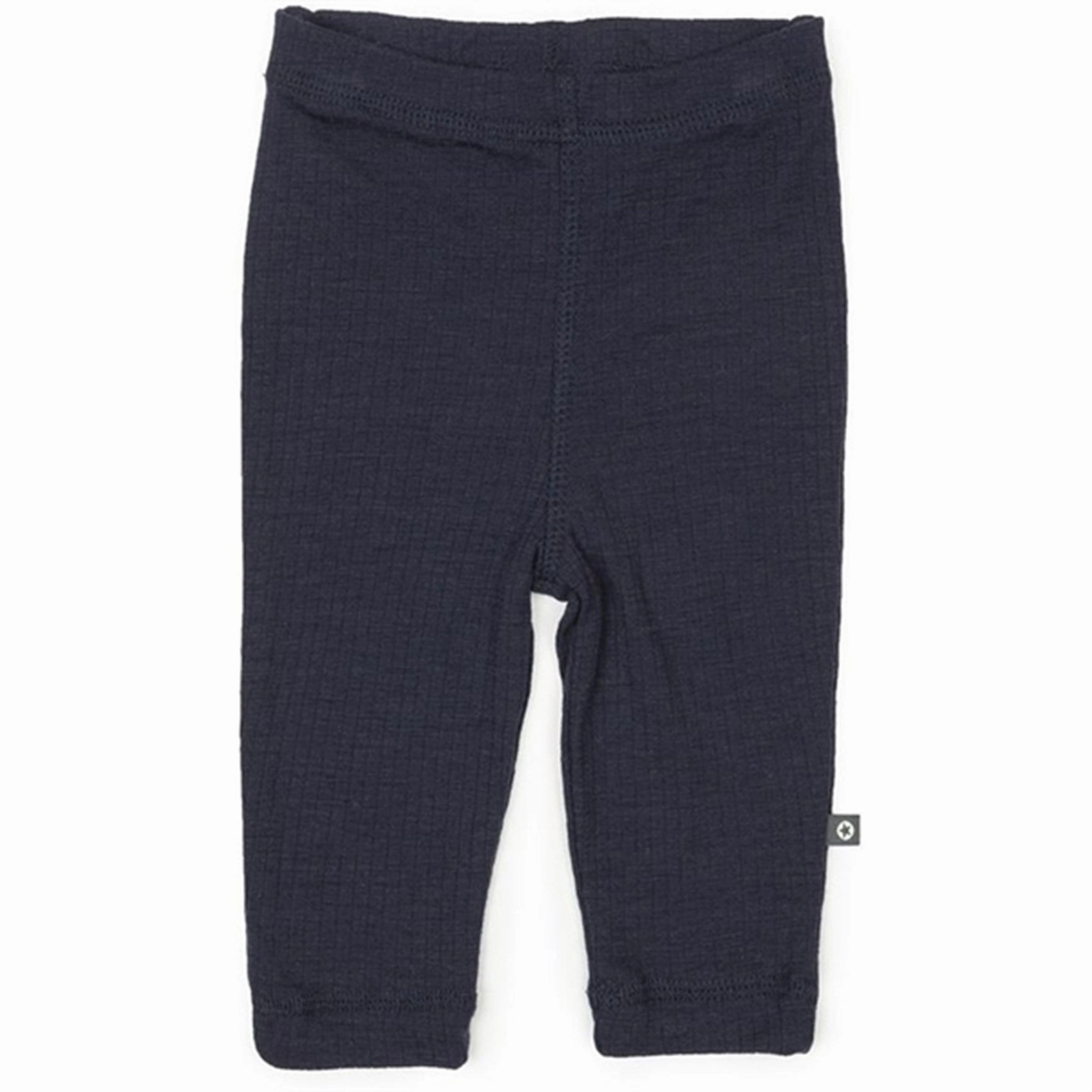 Flexible Performance High Waist Pro Athlete Smallstuff Wool Drop Needle Leggings Navy