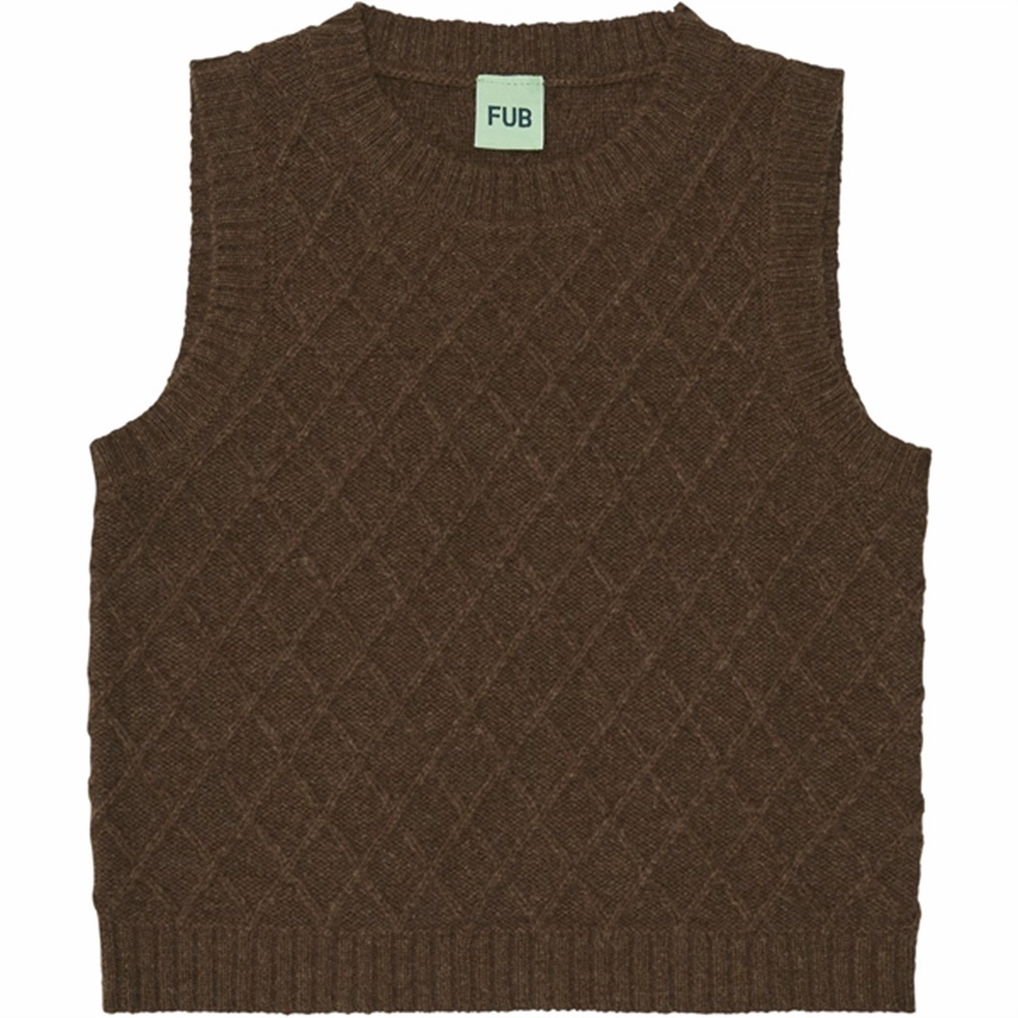 FUB Lambswool Vest Amber brittleness