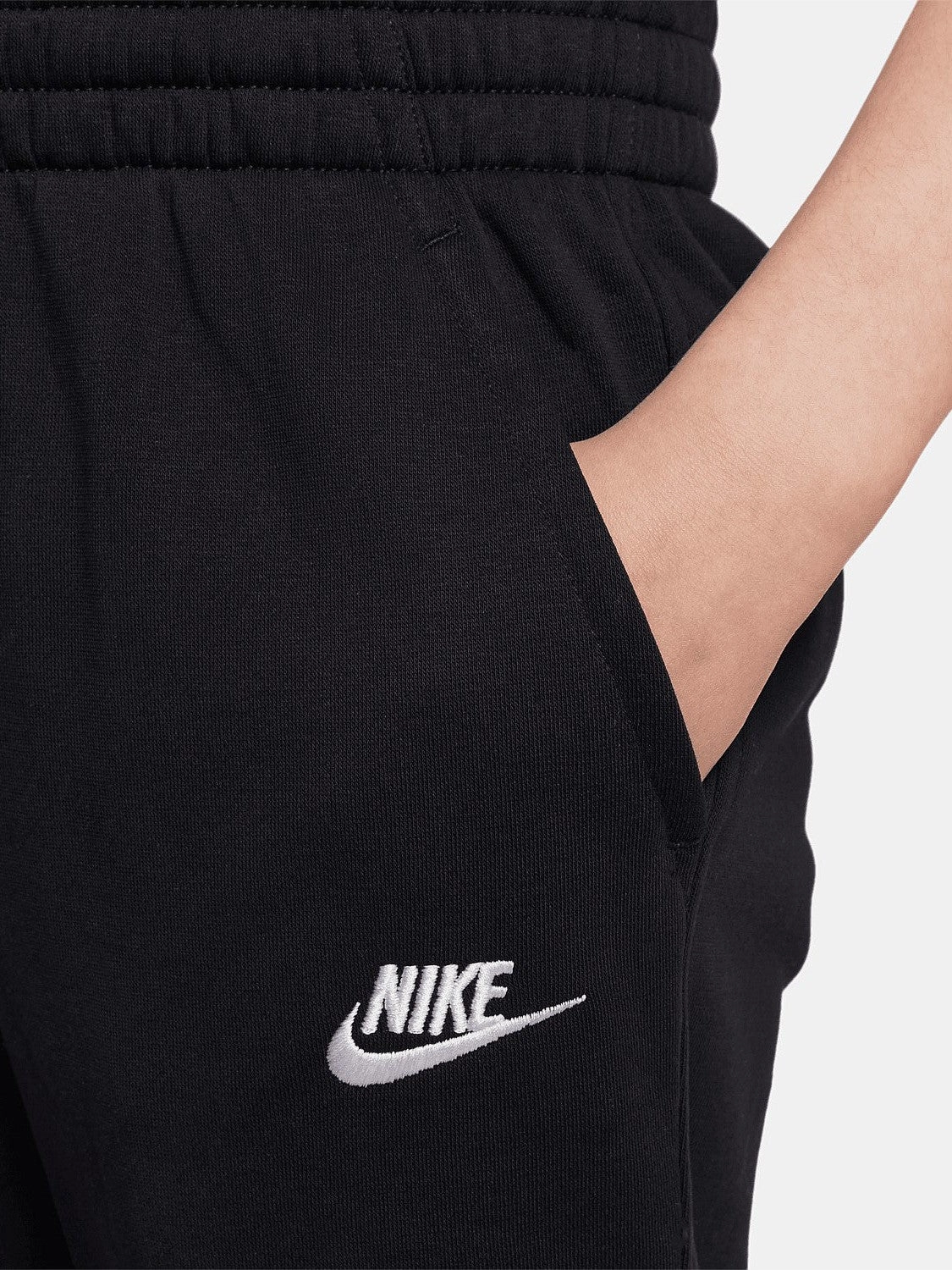 Club Fleece Joggers Youth Ribbed Texture Fabric