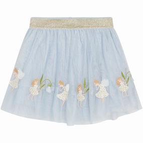 Hust & Claire Mini Blue Flax Ninna Skirt Maximalist look