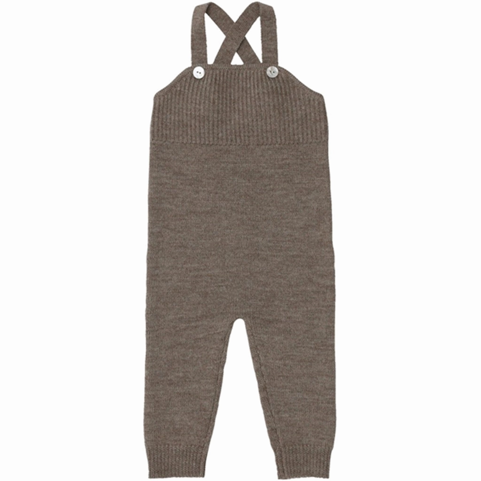 Ultra Soft Blend FUB Baby Overalls Beige Melange