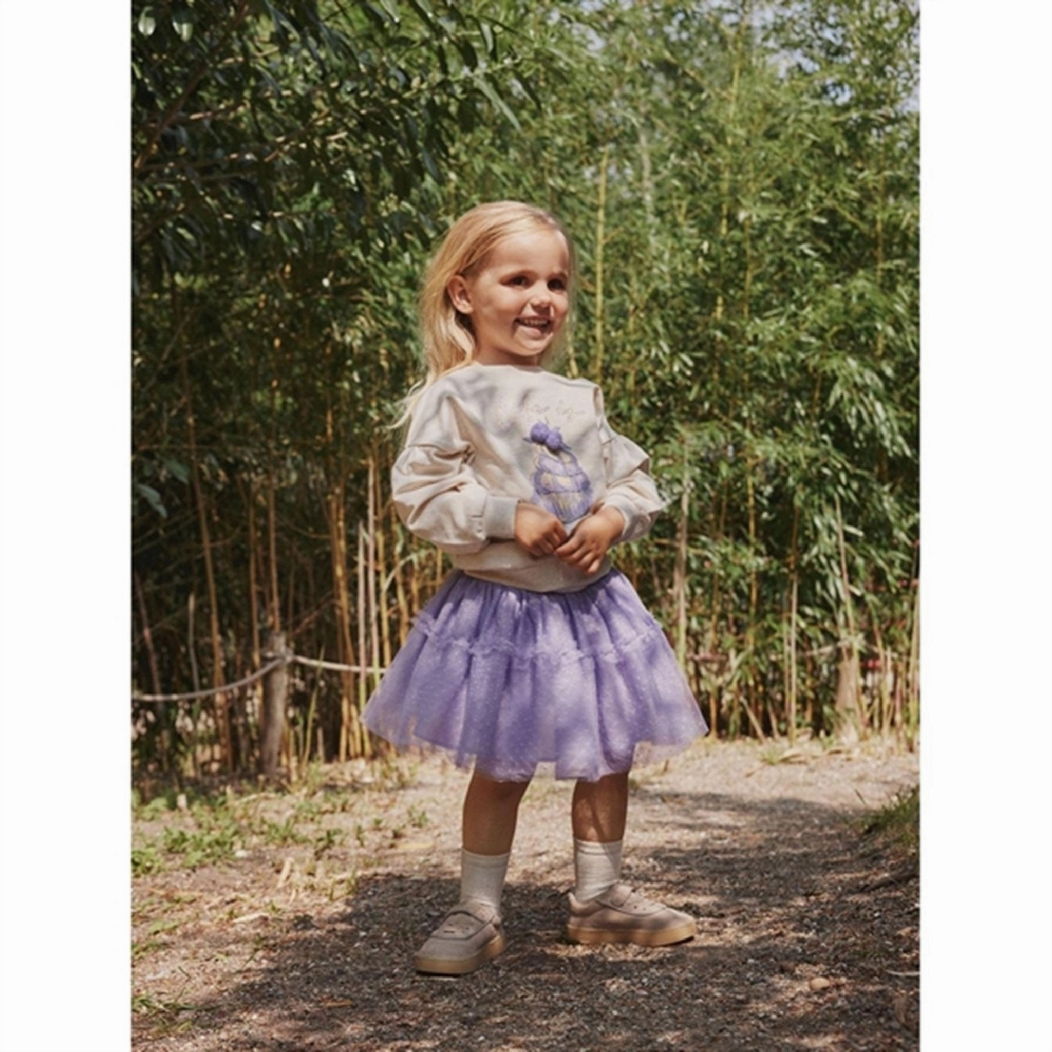 Comfy Wear Flexible Waistband Name it Heirloom Lilac Dalka Tyl Skirt