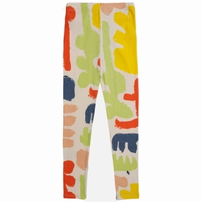 Morning Stretch Comfort Seeker School Sports Unisex Style Bobo Choses Carnival All Over Leggings Offwhite