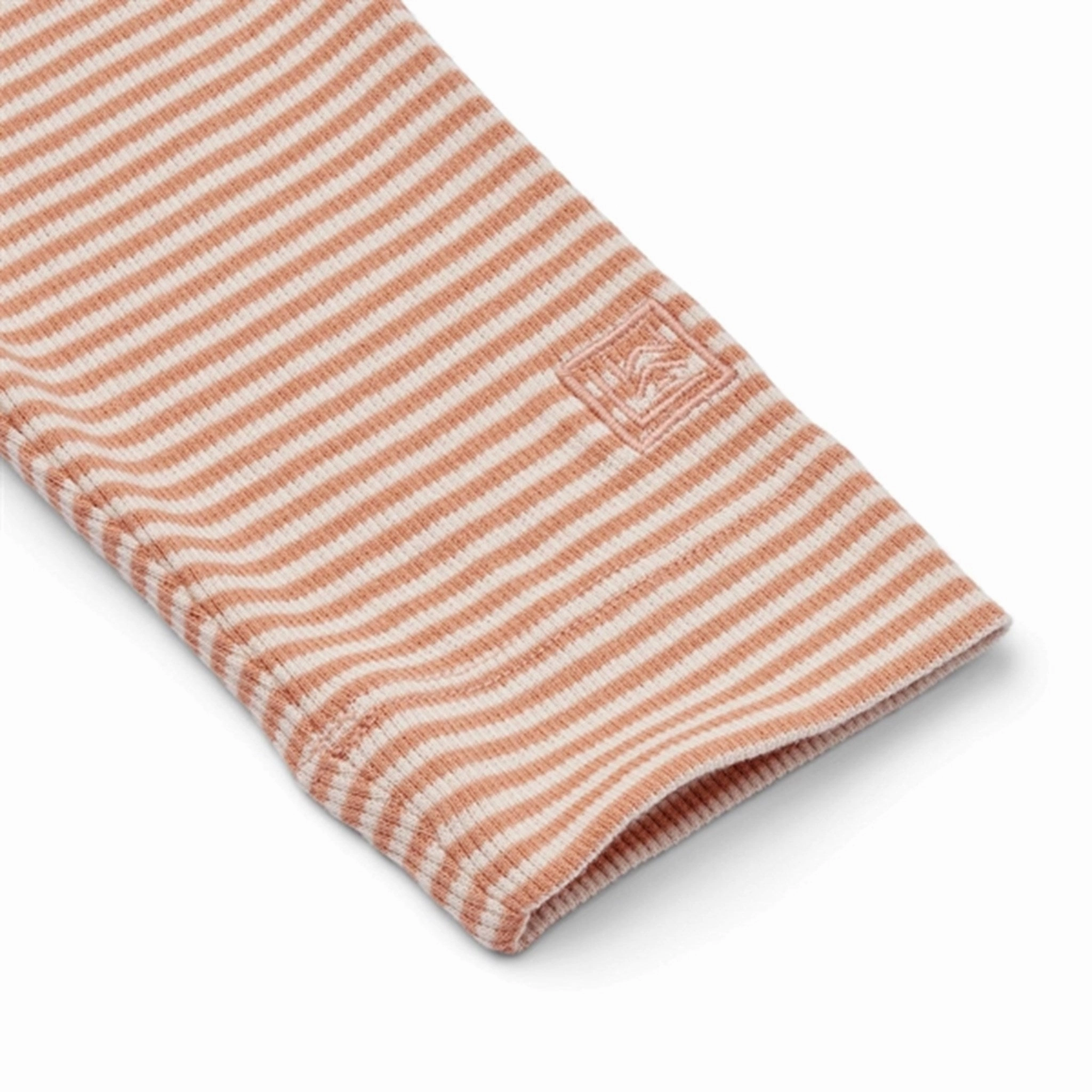 Liewood Y/D Stripe Tuscany Rose/Sandy Marien Stripe Rib Leggings Light support Breathable Weave