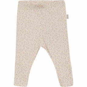 Soft Stretch Outdoor Lover Thermal Warm Minymo Pink Champagne Leggings AOP Rib