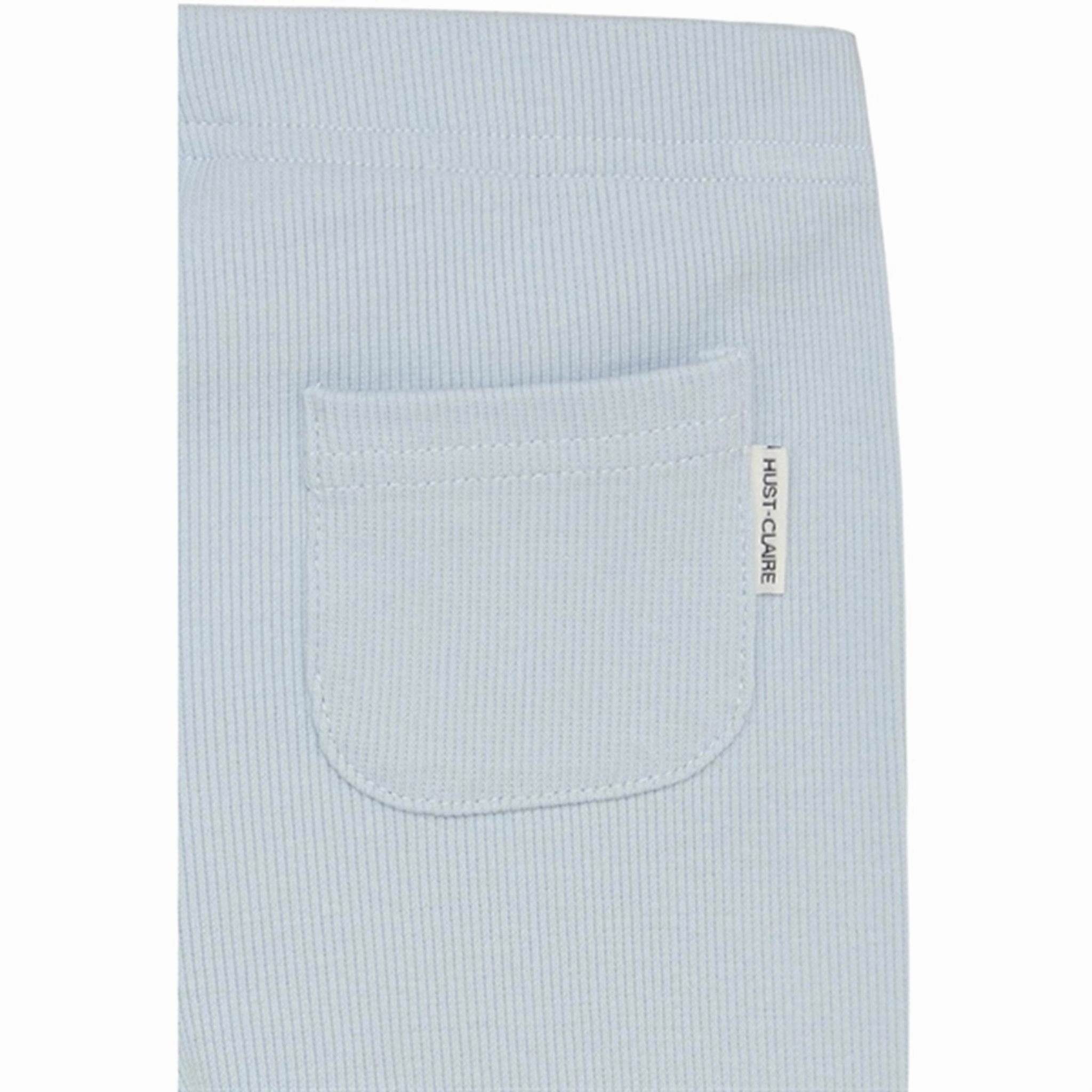 Hust & Claire Mini Blue Flax Le Leggings Studio Practice Maternity Wear Bonded Seamless Edges