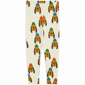 Mini Rodini Bloodhound Aop Leggings Offwhite Supportive Design Fit