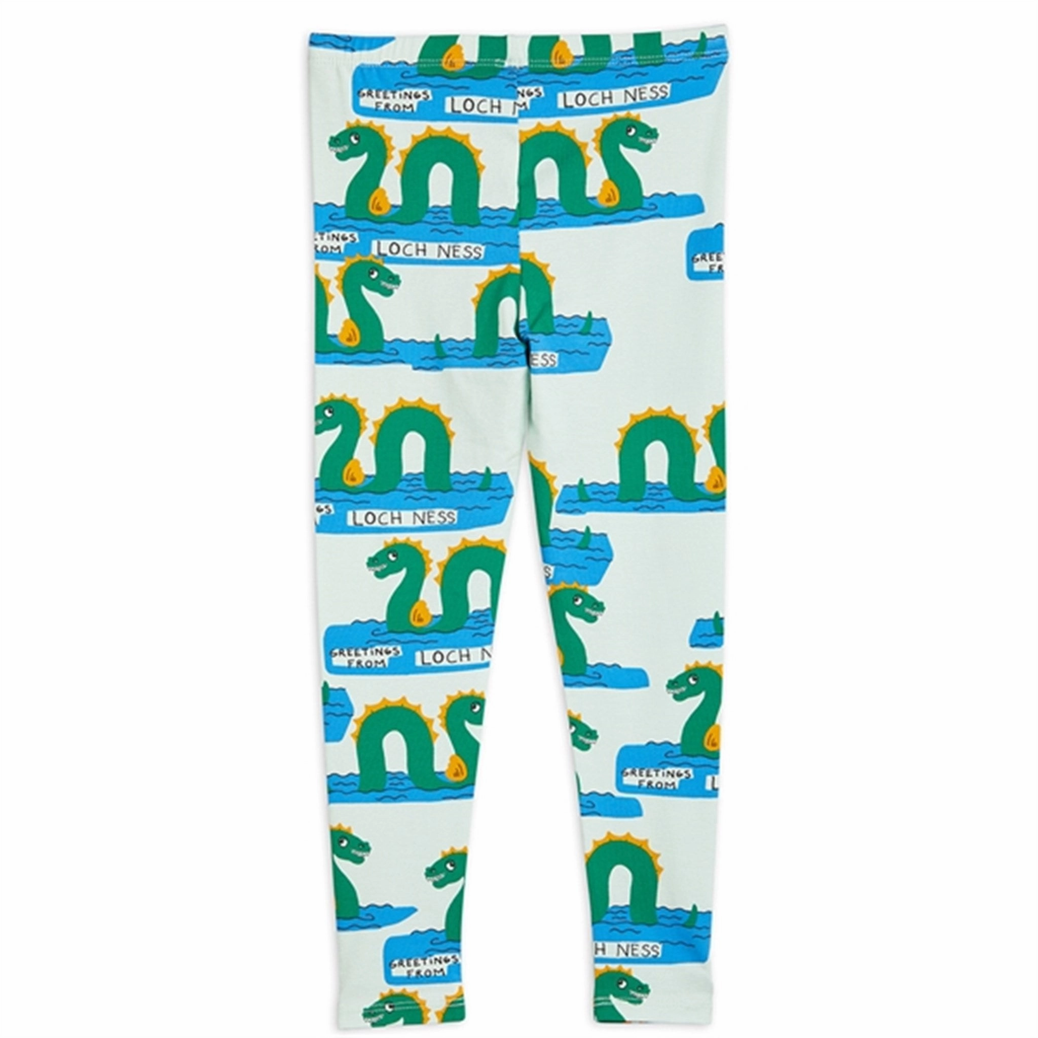 Mini Rodini Green Loch Ness Aop Leggings Hiking Trail Pro Athlete Perfect Shape Wear