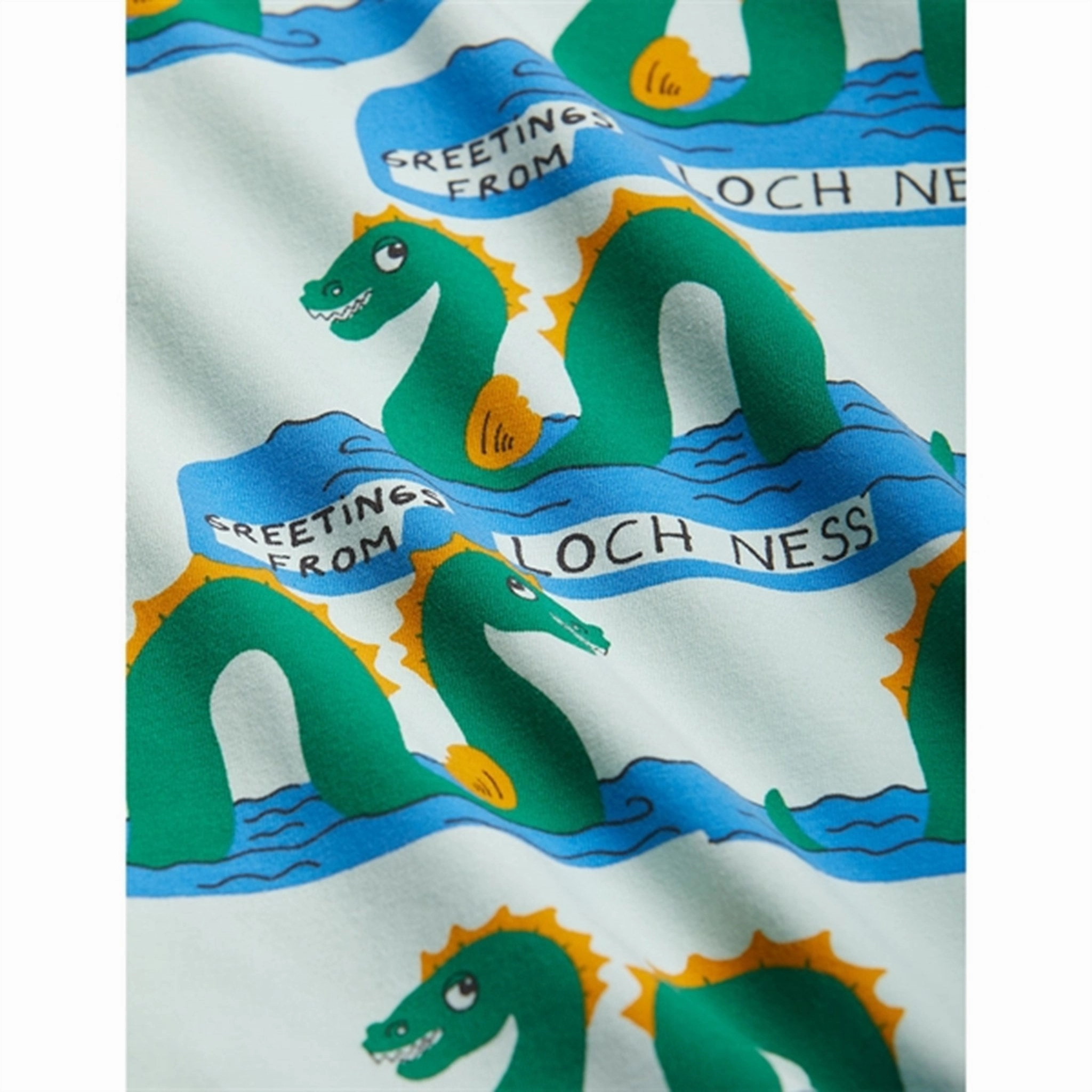 Mini Rodini Green Loch Ness Aop Leggings Movement Friendly