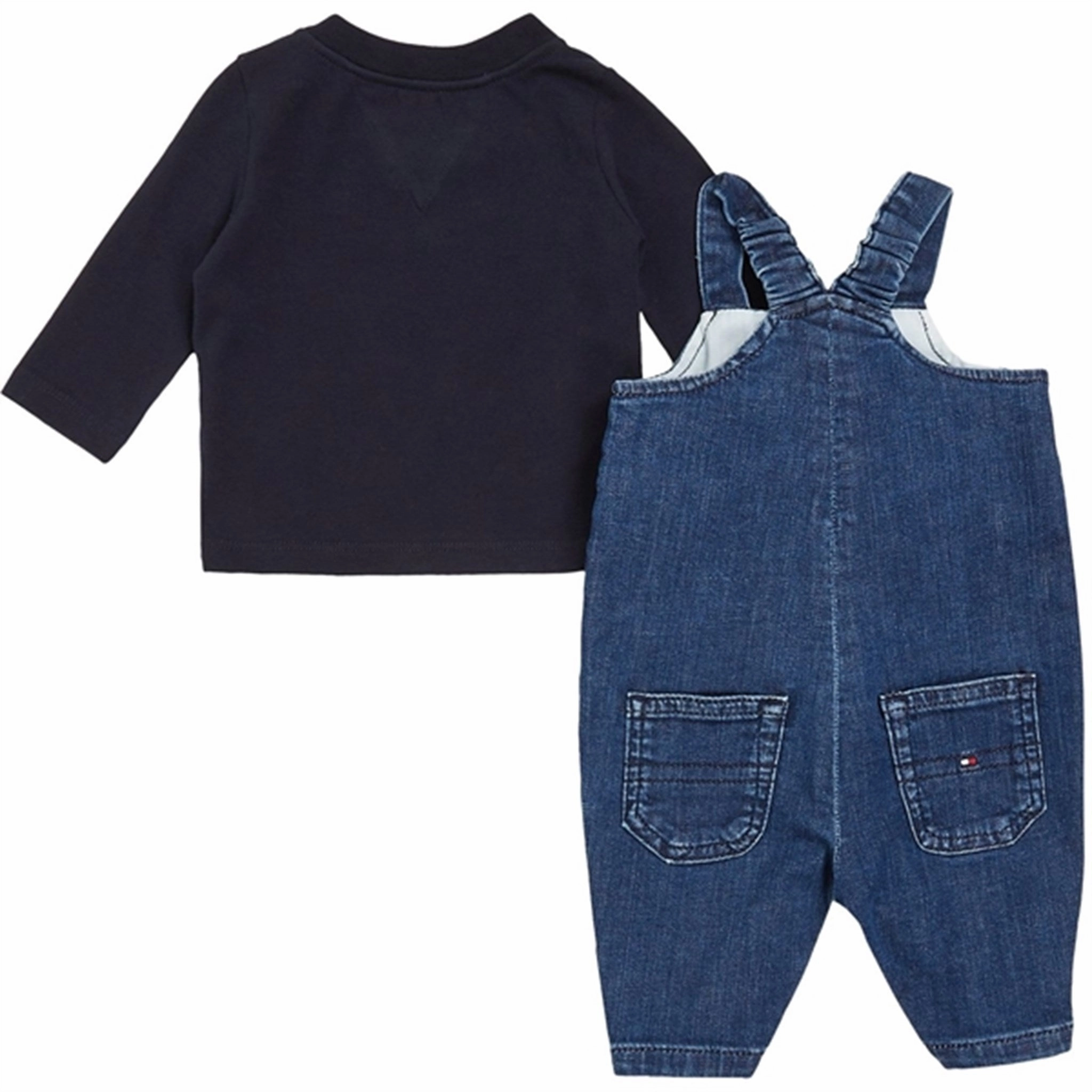 Tommy Hilfiger Baby Dungaree Set Desert Sky Sleek Look Functional Comfort Wear