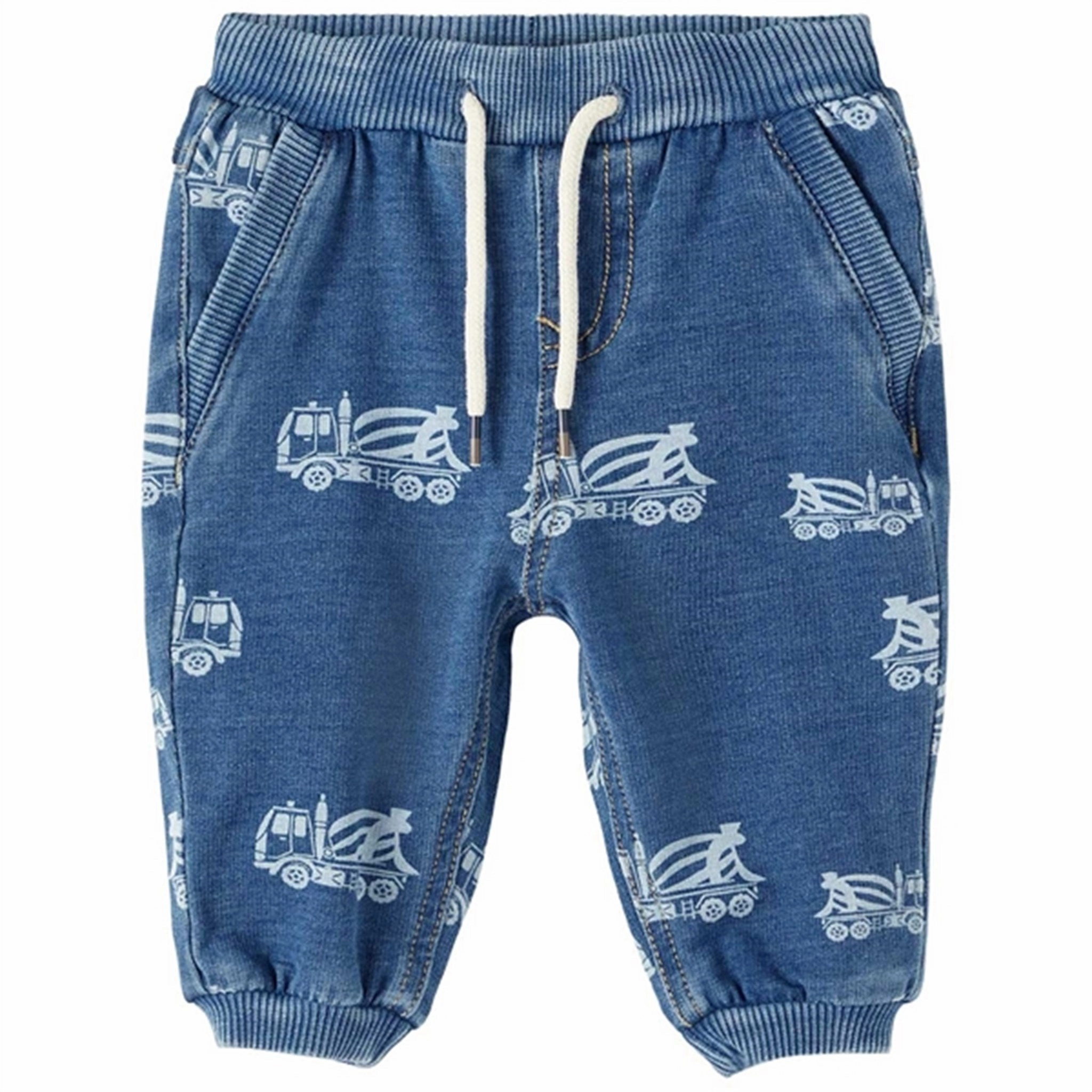 ChafeFree Zippers barbershop Name it Medium Blue Denim Ben Baggy Denim Sweatpants