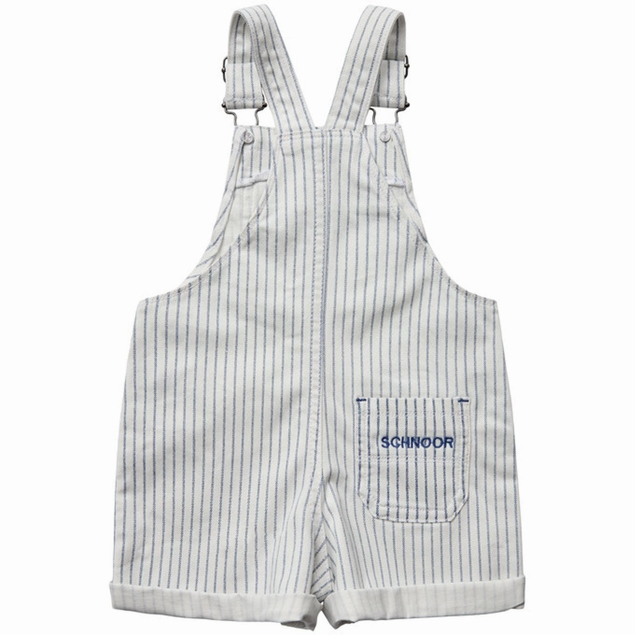 Sofie Schnoor Blue Striped Overalls Effortless Layer Weekend Wear