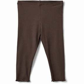 Silky Soft Sofie Schnoor Chocolate Brown Leggings