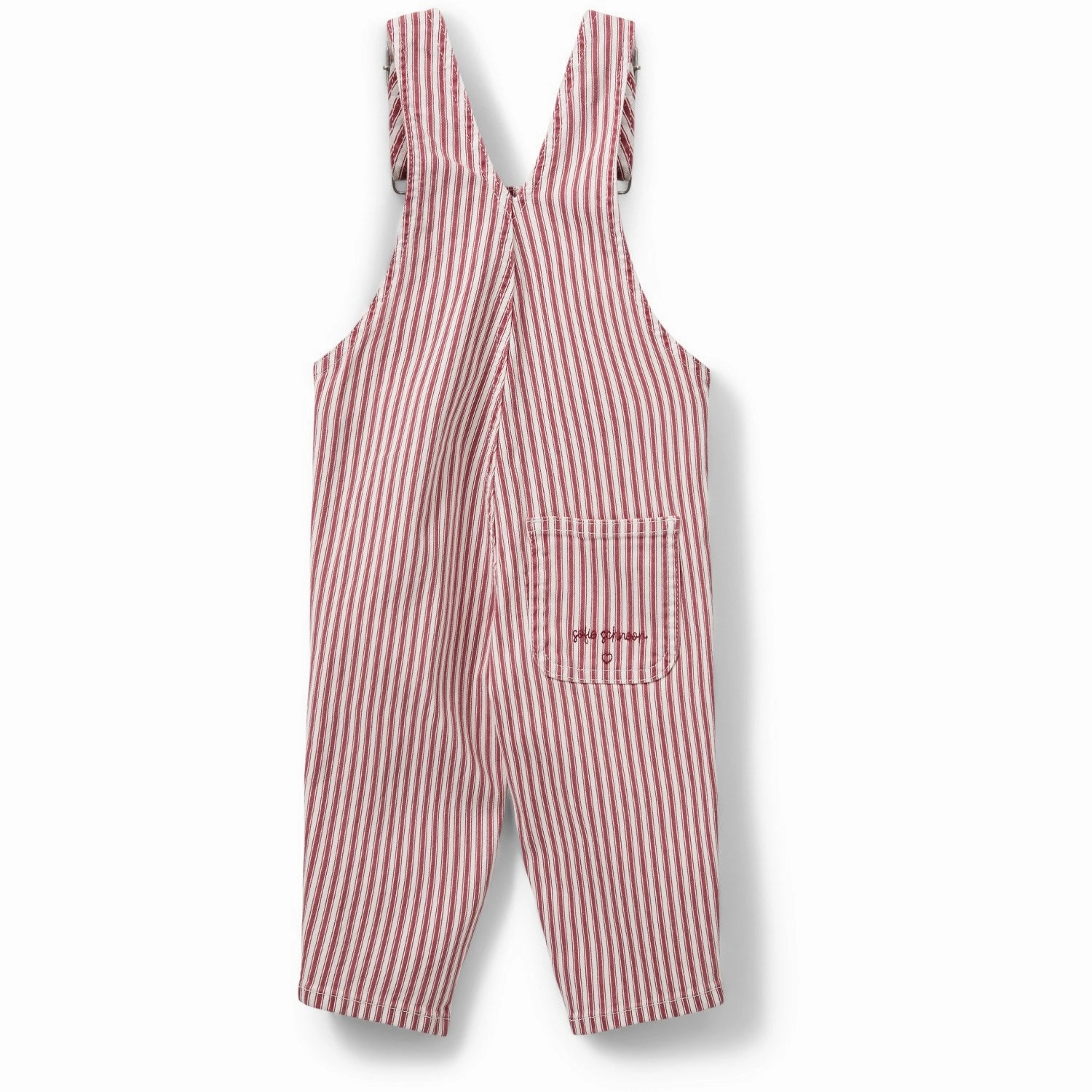 Sofie Schnoor Red Striped Overalls Trendy Design
