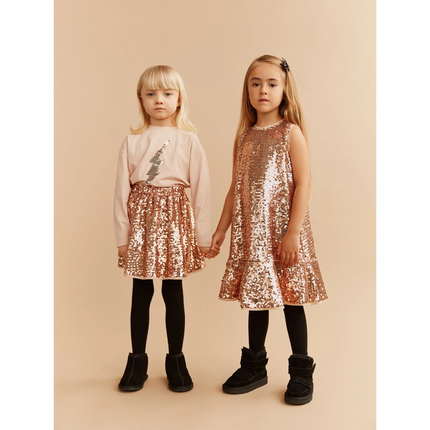 Sofie Schnoor Rose Gold Skirt high contrast