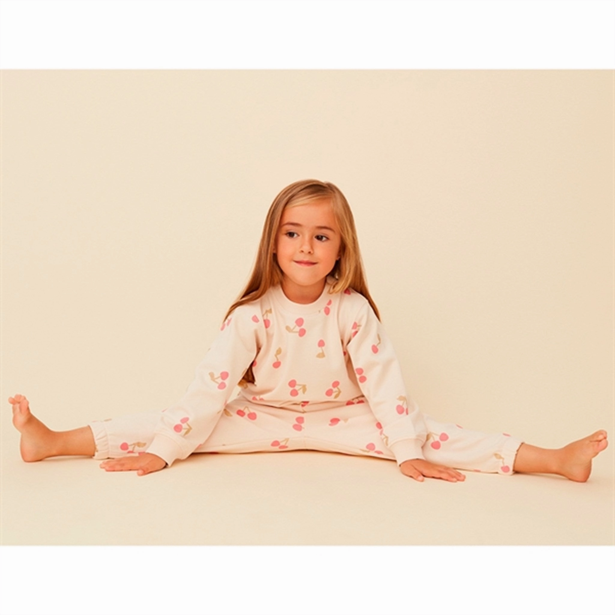 Sofie Schnoor Sweatpants Antique White/ English Rose Competitive sports apparel Airtight Zipper Seals