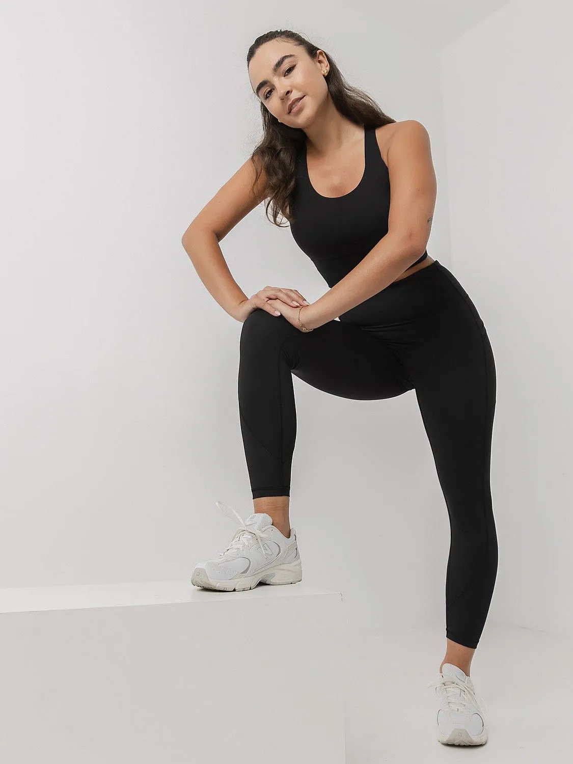 Cozy Stretch Fit Secure Pocket Seams Energy 7/8 Tight In Black