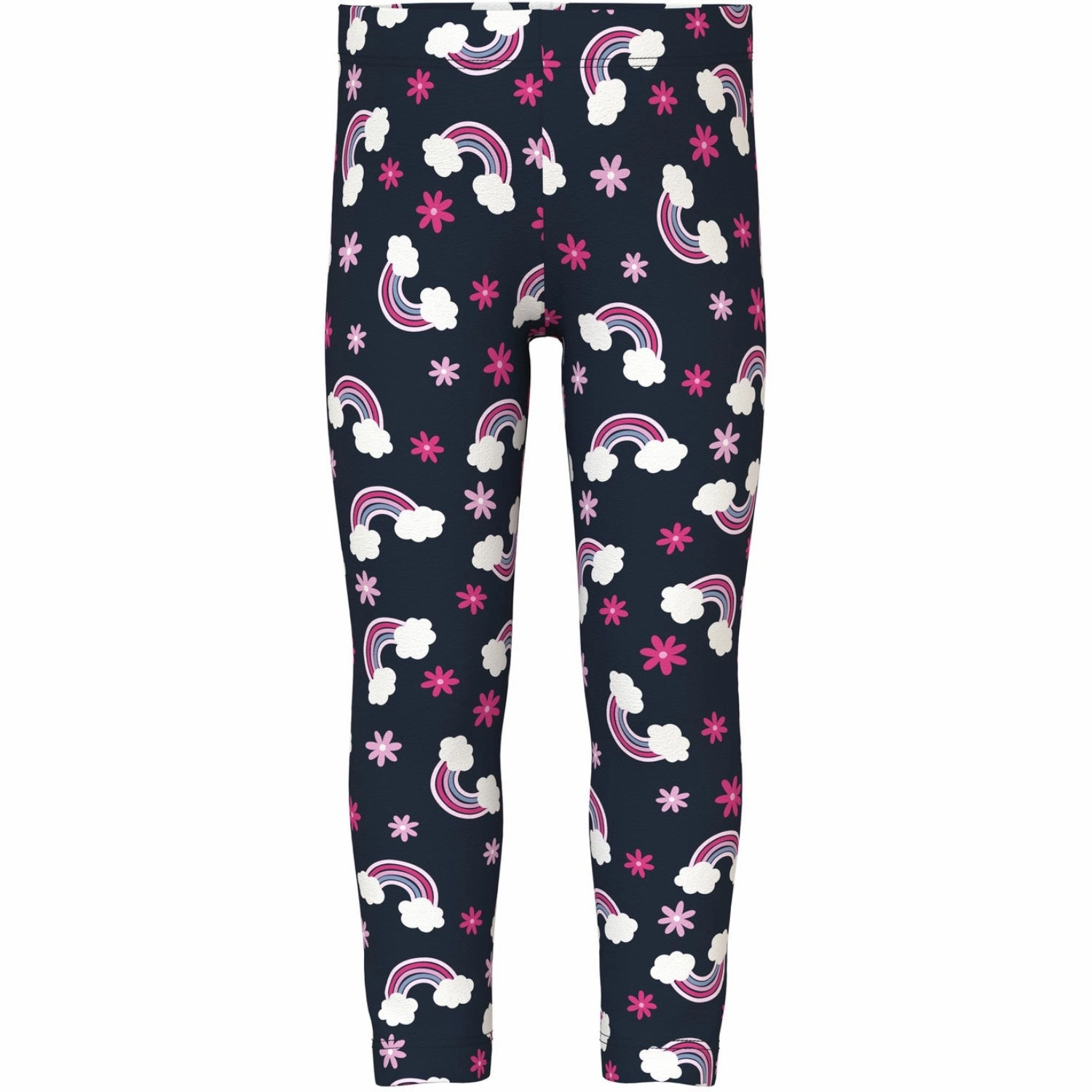 Name It Dark Sapphire Vivian AOP Leggings Work Commute Mesh Panel Seamless construction