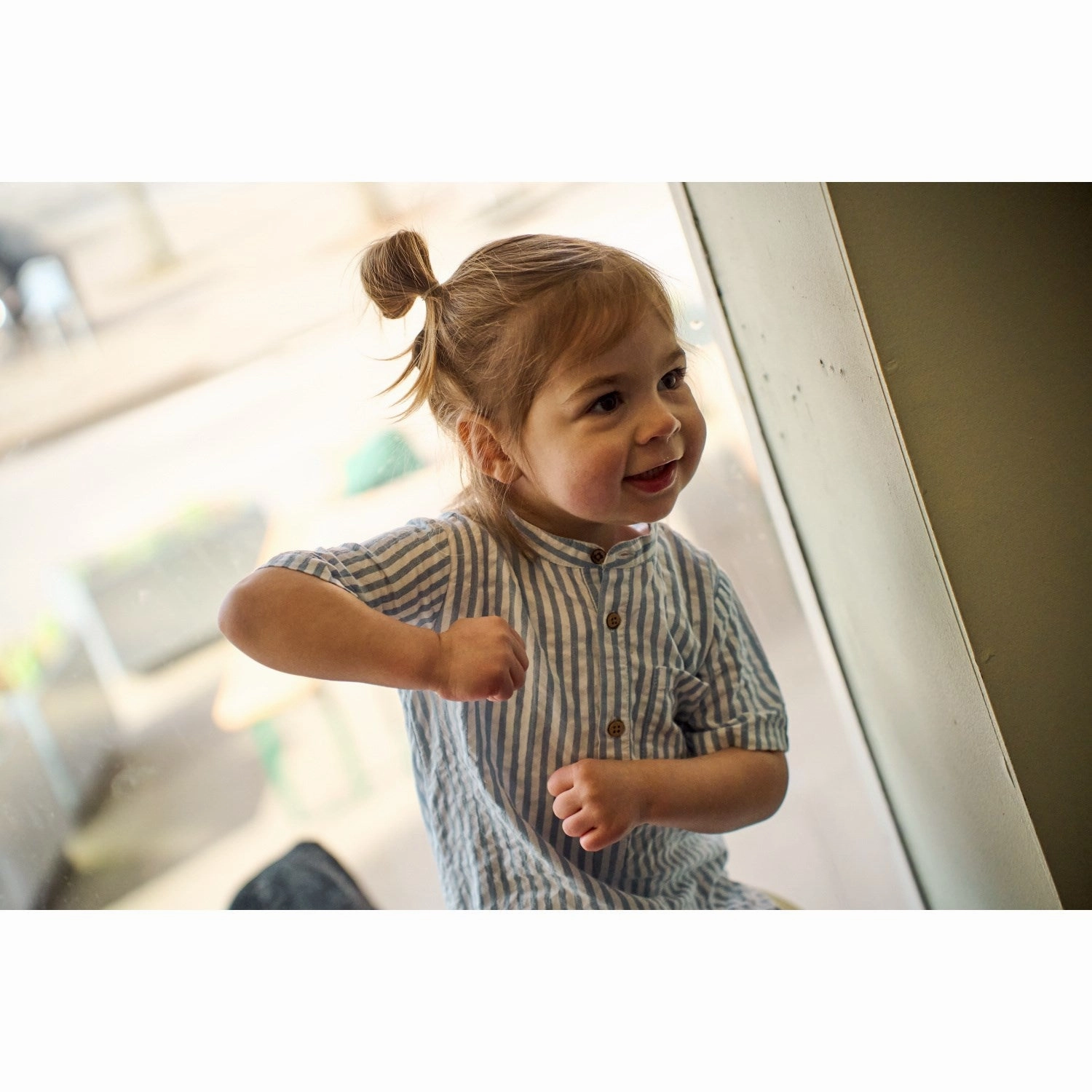 THE NEW Siblings X Luksusbaby Blue Fog Striped Ojo Jumpsuit Active Premium