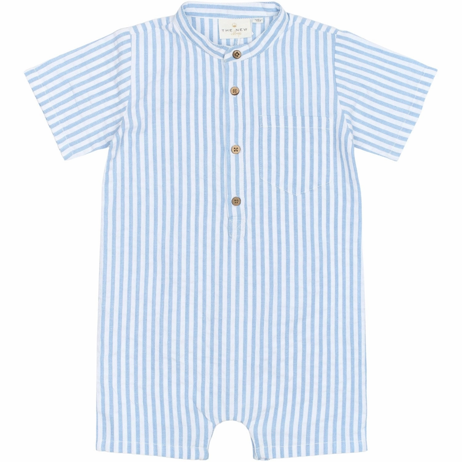 Sharp Girl THE NEW Siblings X Luksusbaby Blue Fog Striped Ojo Jumpsuit