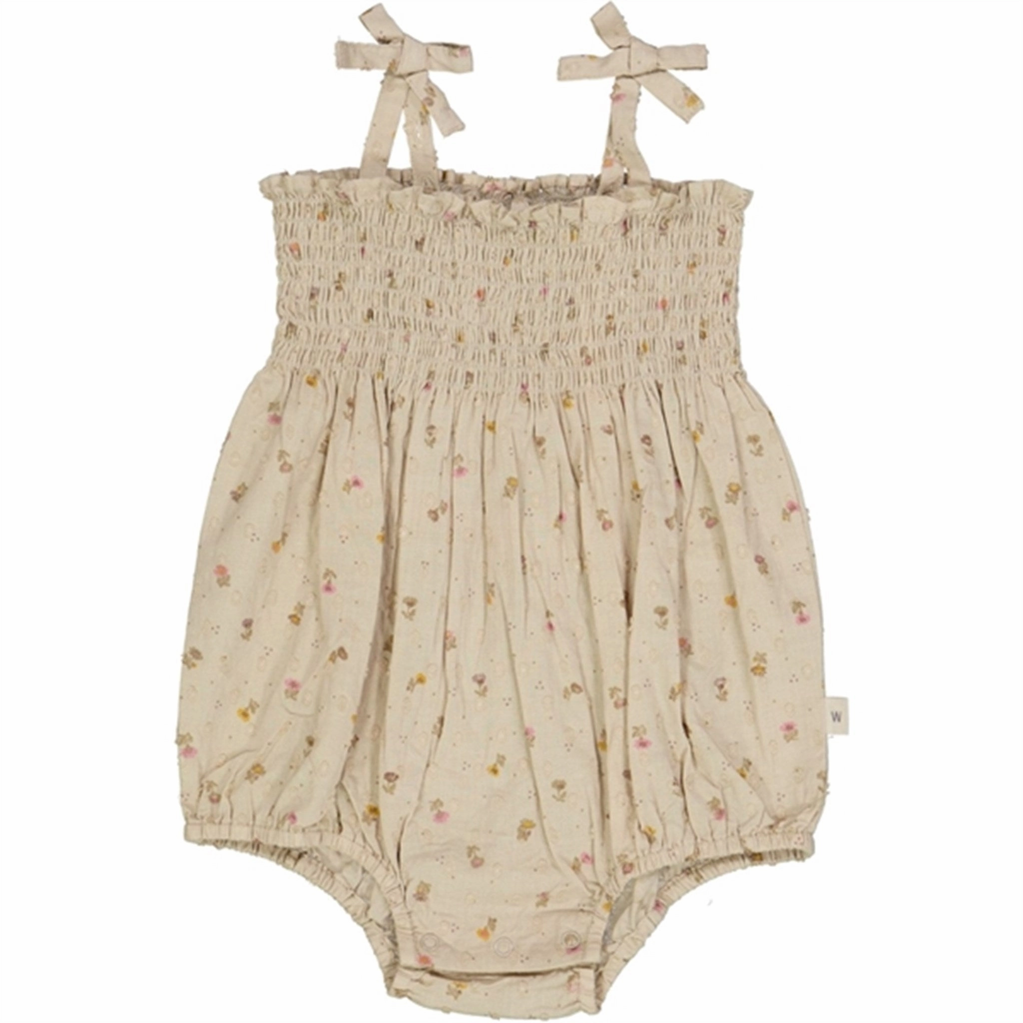 Wheat Fossil Flowers Dot Lucie Romper Durable Weekend