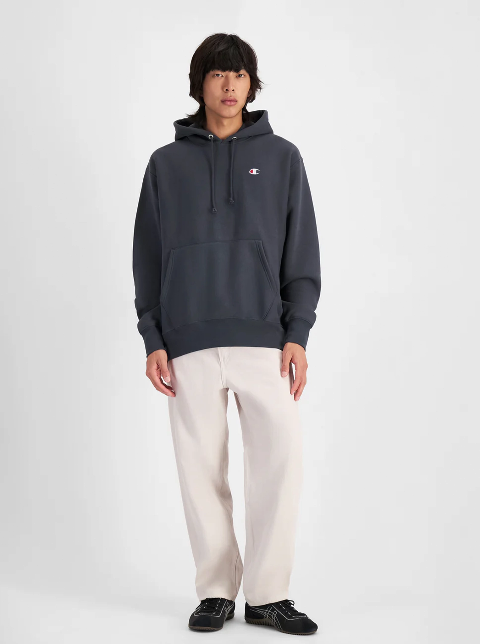 Regular Fit Reverse Weave C Logo Hoodie Unisex