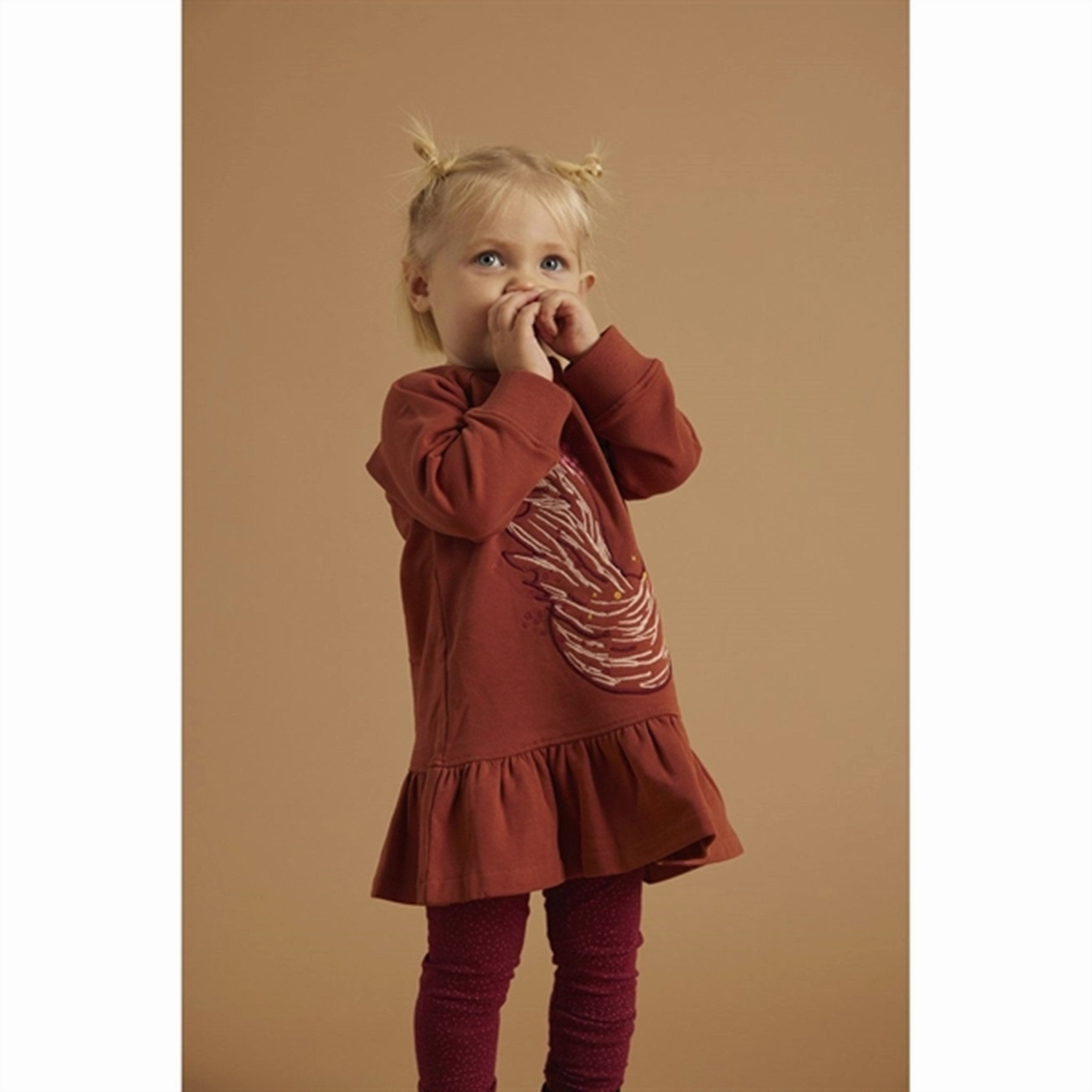 Soft Gallery Tibetan Red Paula Minidots Leggings Versatile Feel Power Feel