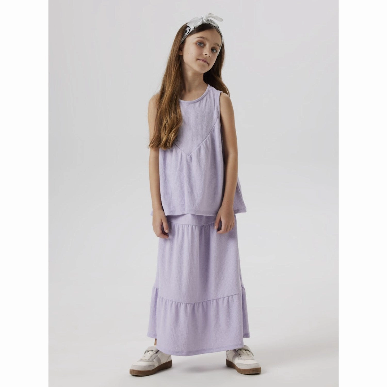 Back Slit Casual Edge Name It Misty Lilac Nkffelicia Skirt