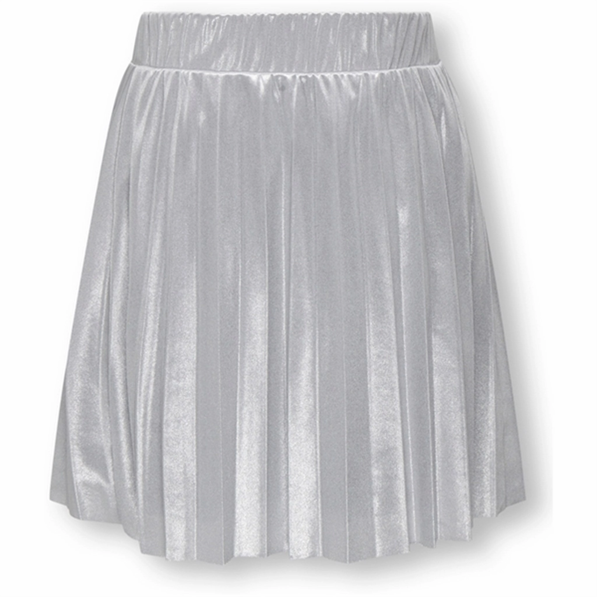 Kids ONLY Silver Metallic Hailey Pleated Skirt Lined interior