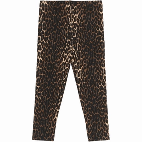 THE NEW Siblings Oxford Tan AOP Ellie Rib Leggings Office Casual UV Protective