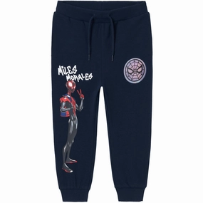 Name It Dark Sapphire Orin Spiderman Regular Sweatpants Adjustable drawstring Windresistant outer shell